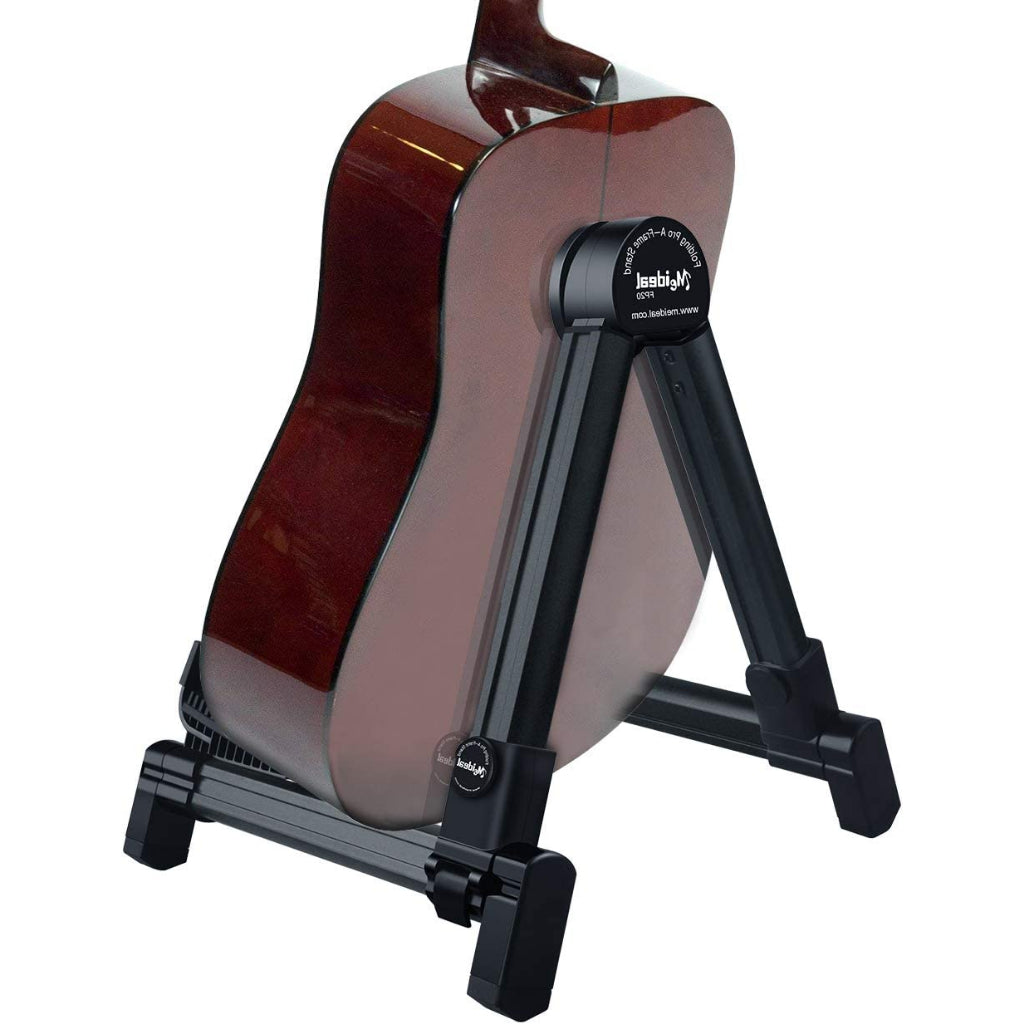 RM Aluminum Portable Foldable Guitar A-Frame Stand Electric Acoustic Guitar Ukulele Bass