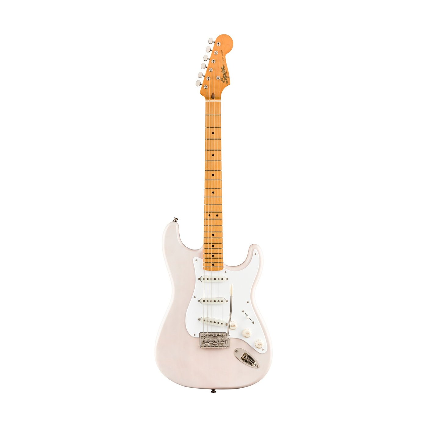 Fender Squier 0374005501 Classic Vibe 50s Stratocaster Electric Guitar White Blonde Maple FB - Reco Music Malaysia