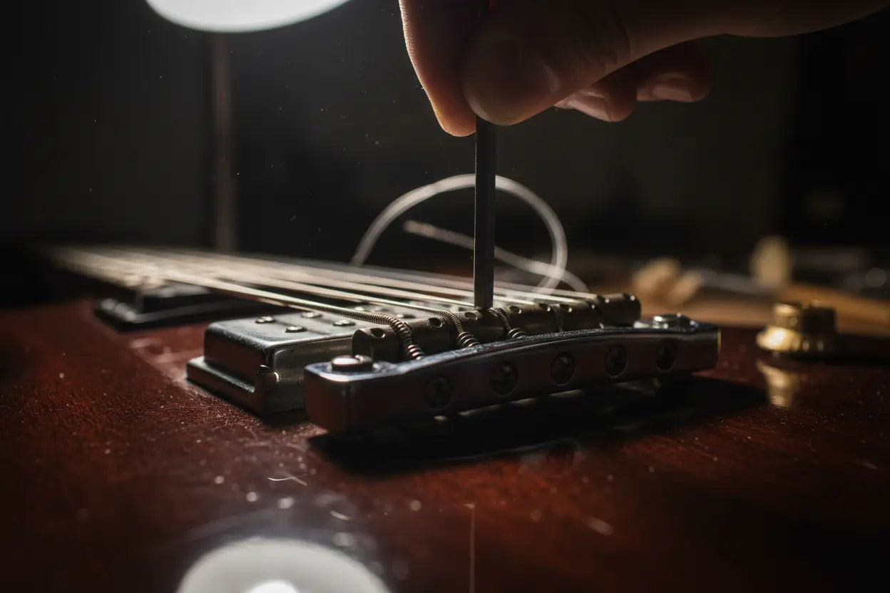 How to Lower Your Guitar Action at Home