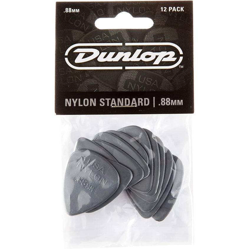 Jim Dunlop 44P.88 0.88mm NYLON Standard Guitar Picks Player Pack 12-Pack - Reco Music Malaysia