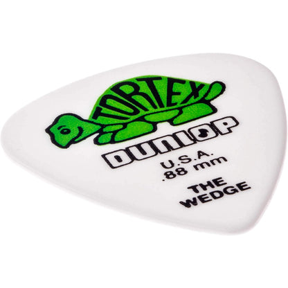 Jim Dunlop 424P.88 Tortex Wedge 0.88mm Guitar Picks Player Pack (12pcs) - Reco Music Malaysia