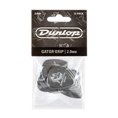 Jim Dunlop 417P2.0 Gator Grip Black Guitar Pick 2.0mm - Reco Music Malaysia