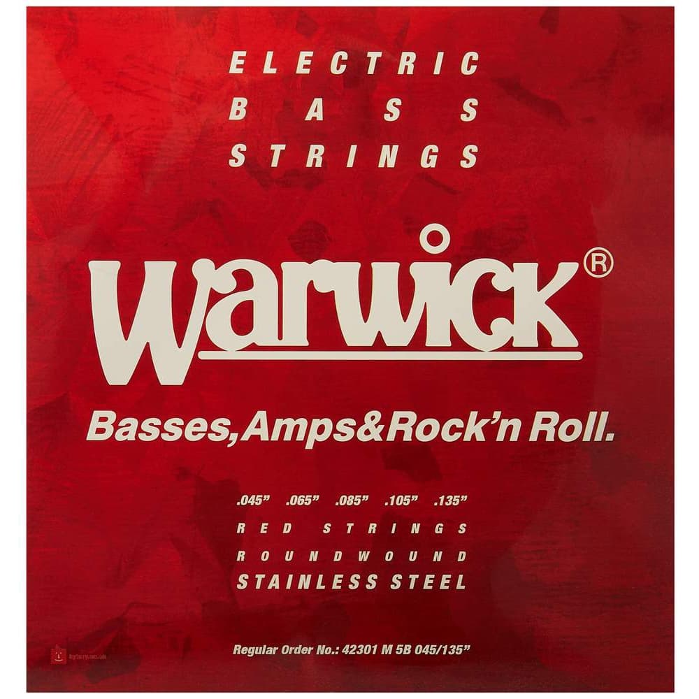 *Warwick Red Label 42301 5 String Electric Bass Guitar Strings - Reco Music Malaysia