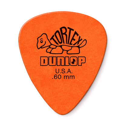 Jim Dunlop 418P.60 Tortex Standard 0.60mm Orange Guitar Pick Pack (12pcs) - Reco Music Malaysia