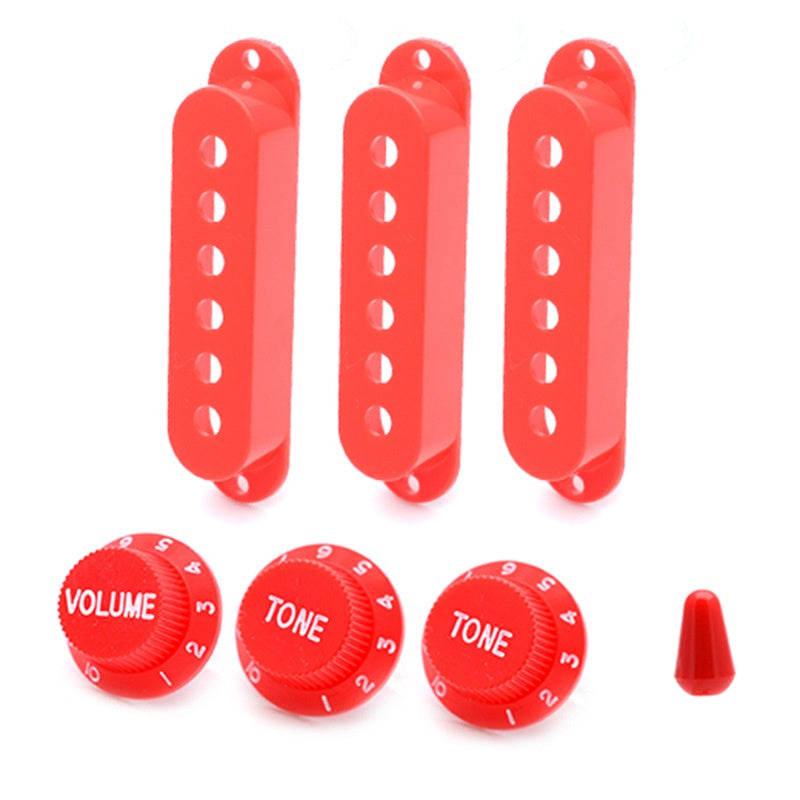 RM GM5320 Electric Guitar SSS Plastic Pickup Cover with Knob and Switch Tip 48mm 50mm 52mm