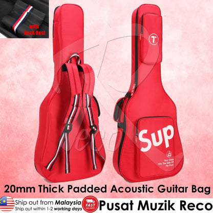 *RM 20mm Thick Padded Acoustic Guitar Bag - Reco Music Malaysia