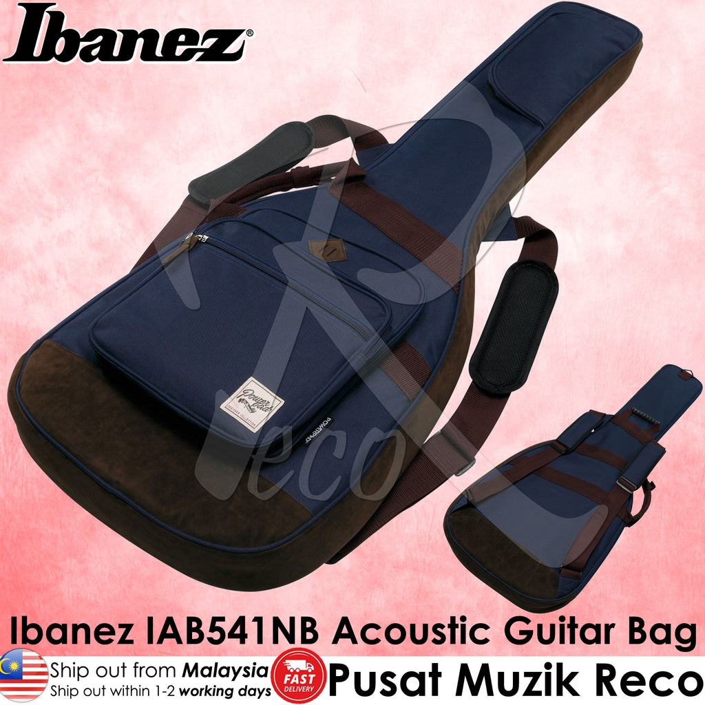 Ibanez IAB541-NB Powerpad Designer Collection Gig Bag For Acoustic Guitar, Navy Blue - Reco Music Malaysia