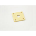 RM Plastic Square / Rectangular Electric Guitar Jack Plate Black / Creme Color