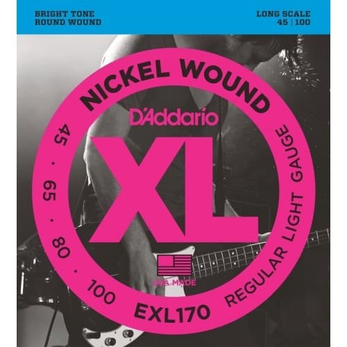 *D'Addario EXL170 Nickel Wound 4 String Electric Bass Guitar Strings - Reco Music Malaysia