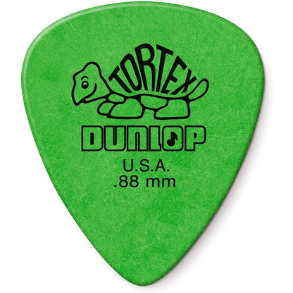 Jim Dunlop 418P.88 Tortex Standard 0.88mm Green Guitar Pick Pack (12pcs) - Reco Music Malaysia