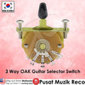 *RM 3 Way Oak Guitar Selector Switch Made in Korea - Reco Music Malaysia