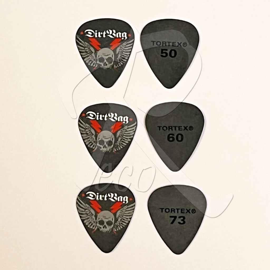 Jim Dunlop Tortex DirtBag Guitar Pick 0.50mm / 0.60mm / 0.73mm (5pcs) - Reco Music Malaysia
