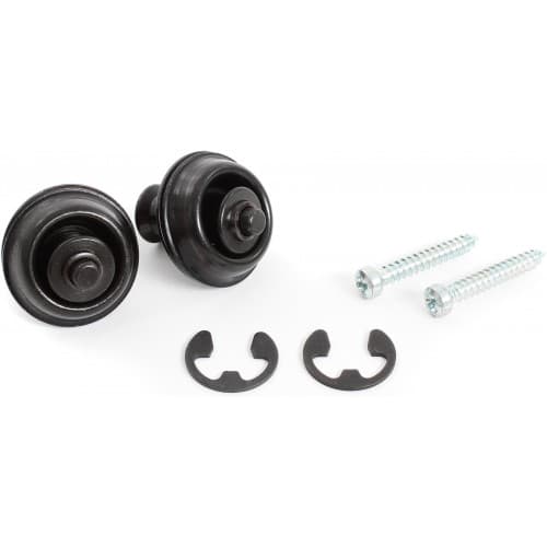 Jim Dunlop SLS1033BK Straplok Dual Design Strap Retainer System, Black Oxide - Reco Music Malaysia