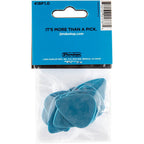 A pack of Dunlop 418P1.0 Tortex Standard blue guitar picks, with 12 pieces in a blister pack, marked as made in the USA.