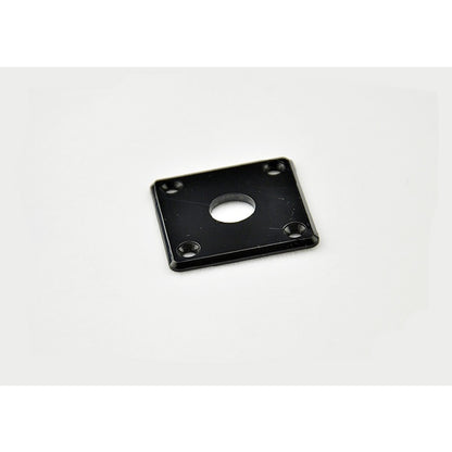 RM Plastic Square / Rectangular Electric Guitar Jack Plate Black / Creme Color