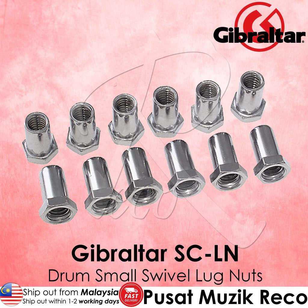 Gibraltar SC-LN 7/32 Small Swivel Nuts, Pack of 12 | Reco Music Malaysia