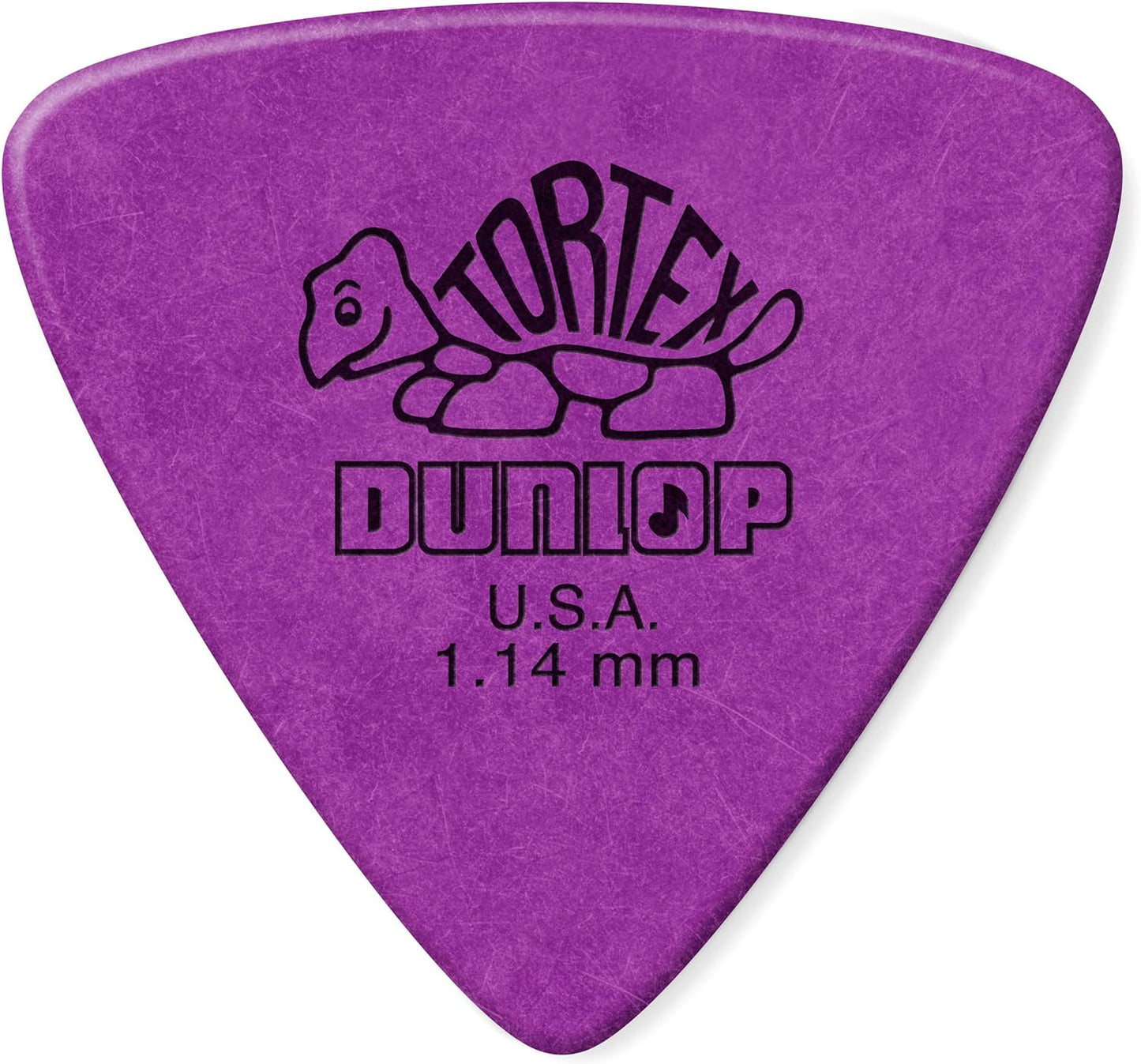 Jim Dunlop 431-114 1.14mm Tortex Triangle Purple Guitar Pick (5-Pack)