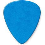 A pack of Dunlop 418P1.0 Tortex Standard blue guitar picks, with 12 pieces in a blister pack, marked as made in the USA.
