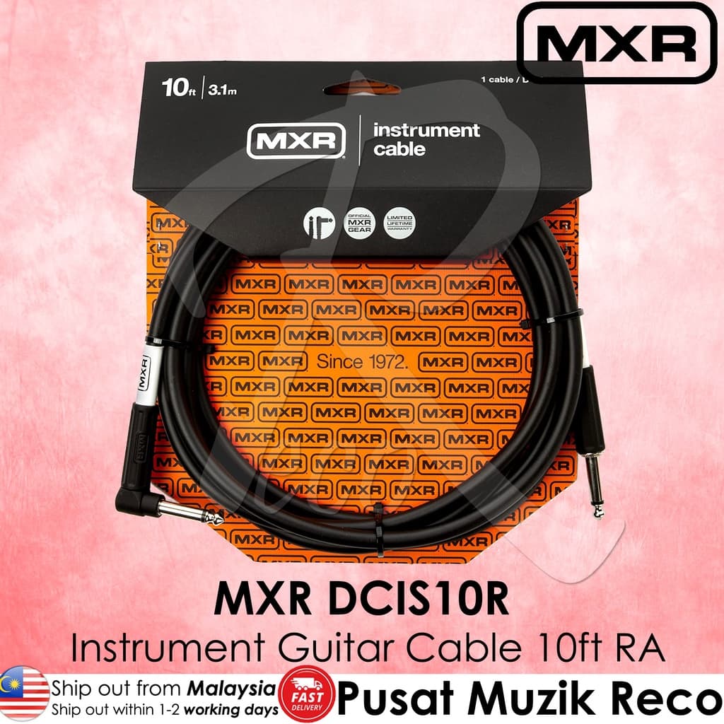 *MXR DCIS10R Instrument Guitar Cable 10ft | Mono - Reco Music Malaysia