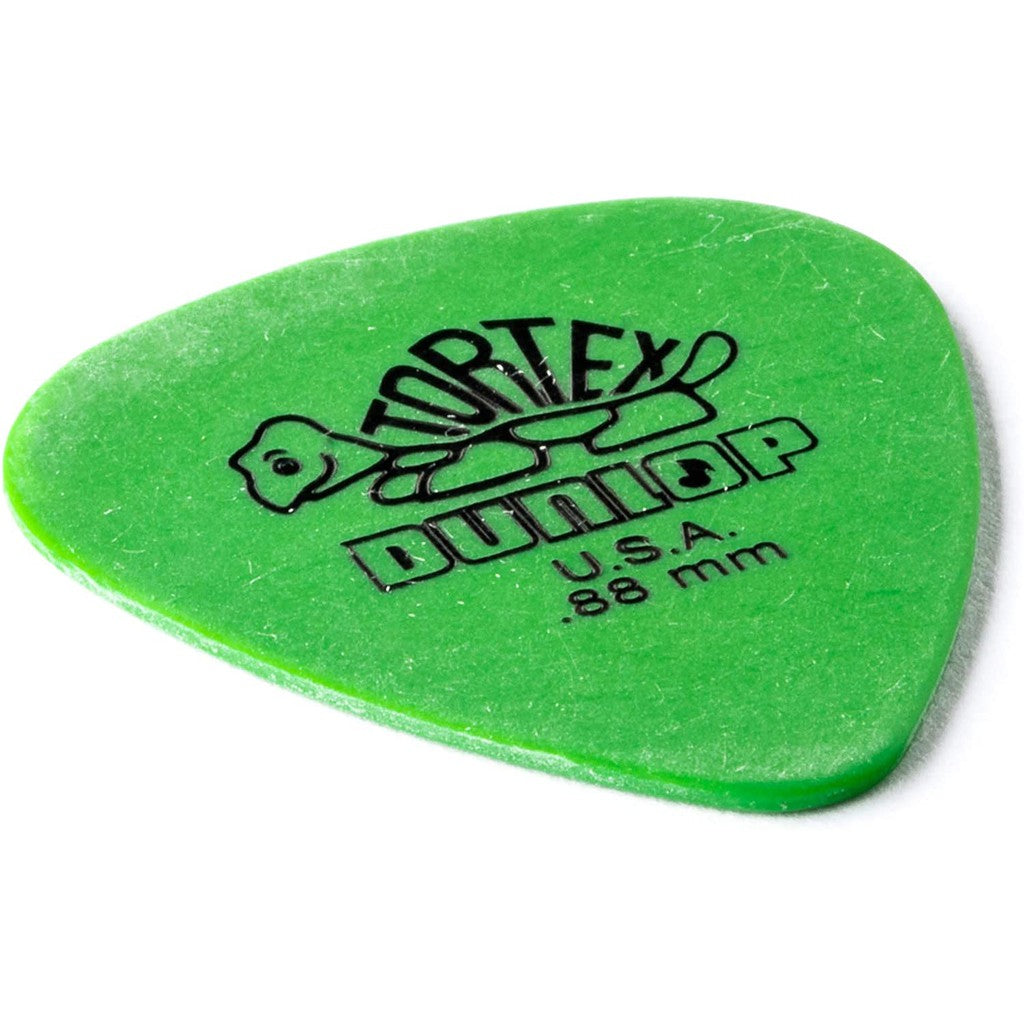 Jim Dunlop 418P.88 Tortex Standard 0.88mm Green Guitar Pick Pack (12pcs) - Reco Music Malaysia