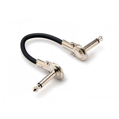 Hosa IRG-100.5 Low Profile Right Angle Guitar Effect Patch Cable FLAT, 6in - Reco Music Malaysia