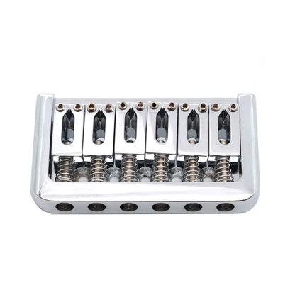 RM Electric Guitar Fixed Bridge Hardtail Guitar Bridge 76.5mm x 44.5mm, Chrome - Reco Music Malaysia