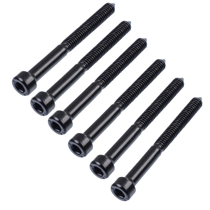 RM Electric Guitar Black Floyd Rose Double Locking Bridge String Lock Screws T-Shape Set of 6pcs - Reco Music Malaysia