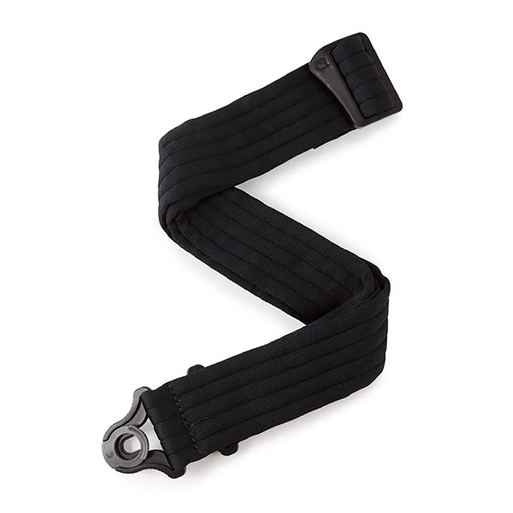 *D'Addario Planet Waves 50BAL01 Auto Lock Guitar Strap Black Padded Stripes - Reco Music Malaysia