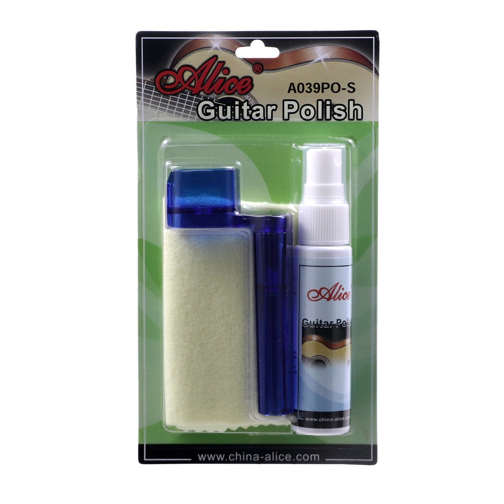 Alice A039PO-S Guitar Polish Set with Polish Cloth & String Winder Polish - Reco Music Malaysia