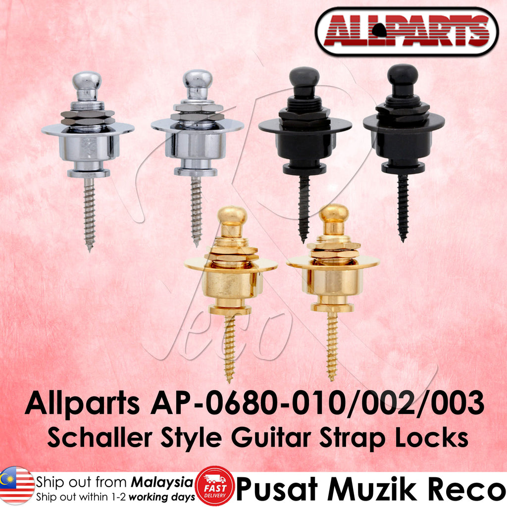 Allparts AP-0680 Schaller Style Guitar Strap Locks Strap Lock System - Reco Music Malaysia