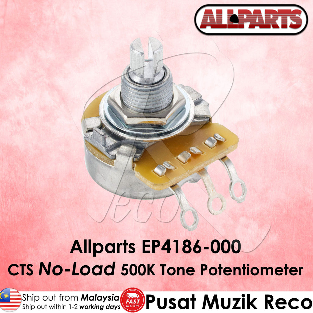 AllParts EP-4186-000 CTS No-Load 500K Split Shaft Guitar Tone Pot