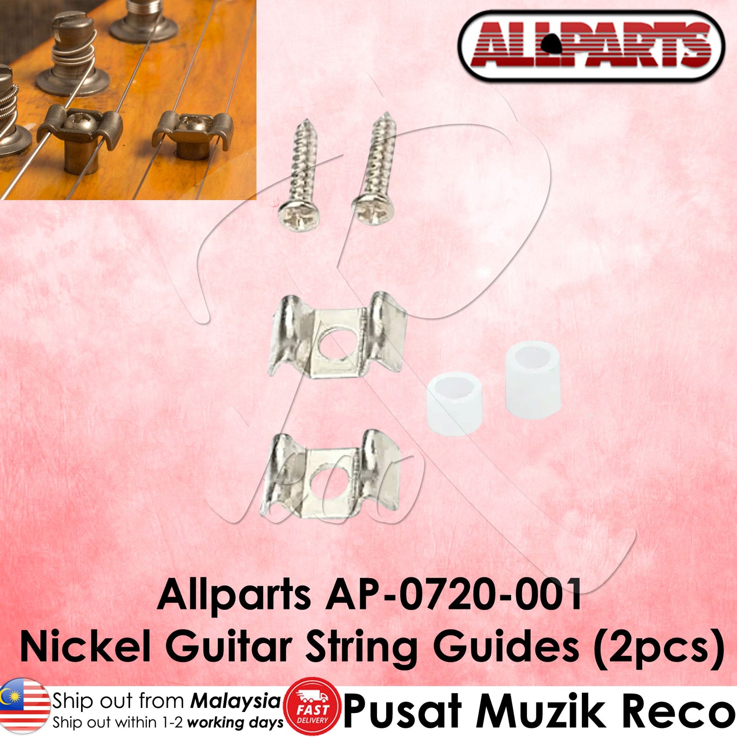 AllParts AP-0720 Electric Guitar String Guide String Tree String Retainer