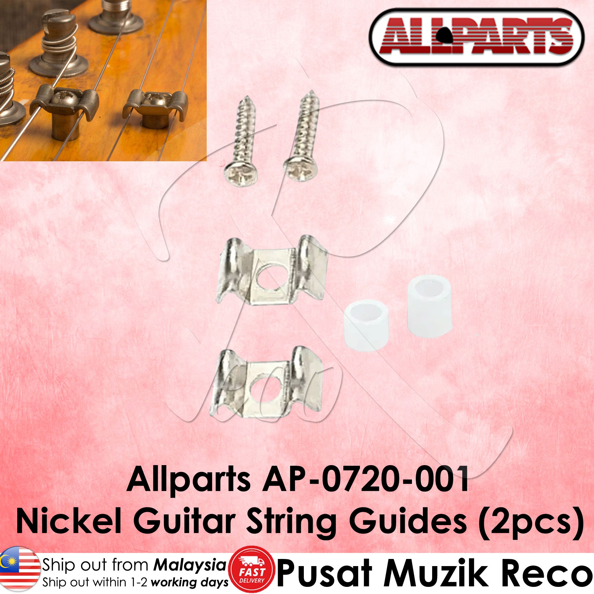 AllParts AP-0720 Electric Guitar String Guide String Tree String Retainer