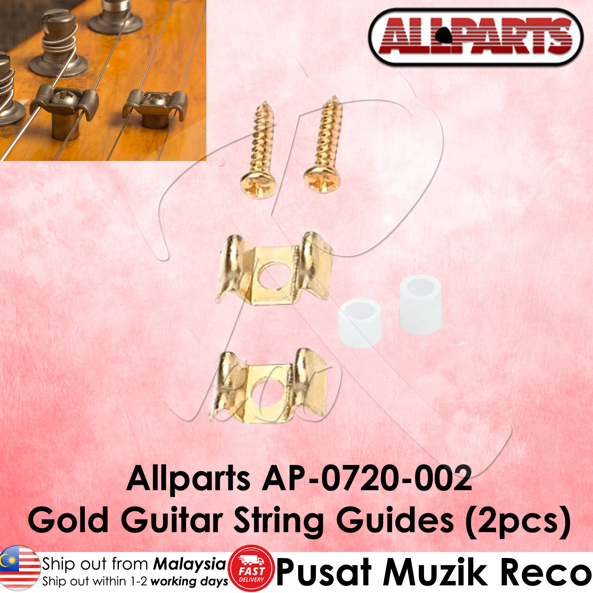 AllParts AP-0720 Electric Guitar String Guide String Tree String Retainer
