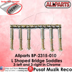 Allparts BP-2315-010 L Shaped Bridge Saddles Electric Guitar Saddle - Reco Music Malaysia
