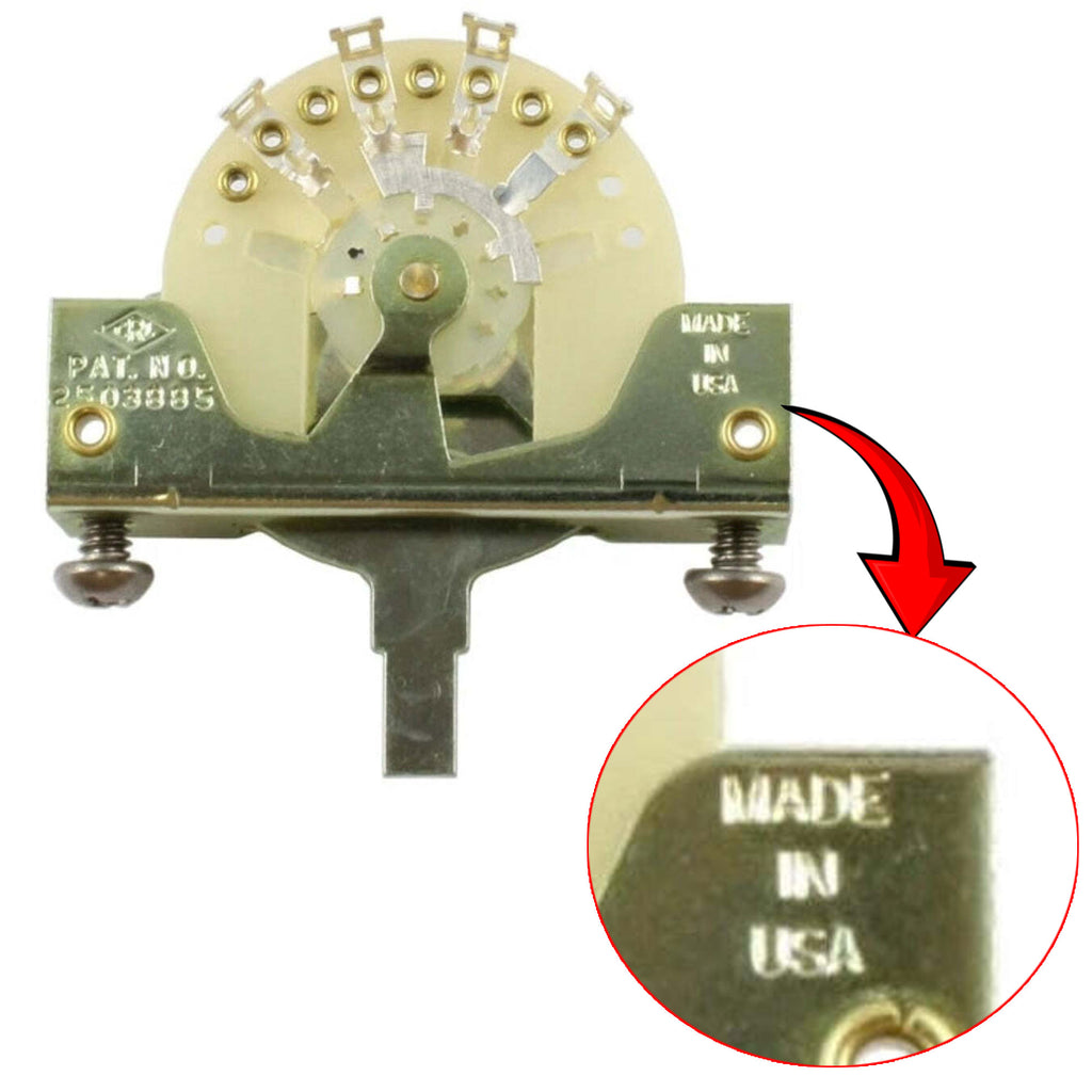 Allparts EP-0075-000 CRL 3 Way Pickup Selector Switch CRL 3-Way Blade Guitar Switch 3 Way Strat Guitar Selector Switch - Reco Music Malaysia