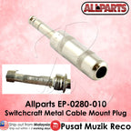 Allparts EP-0280-010 Switchcraft® 1/4 Mono Male Cable Mount Plug Connector for Guitar Bass Cable Repair