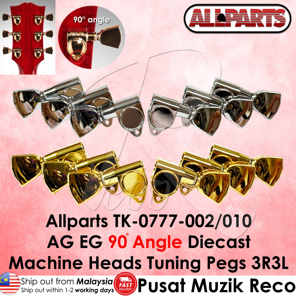 Allparts TK-0777 Sealed 3X3 Tuning Keys With Keystone Buttons - Reco Music Malaysia