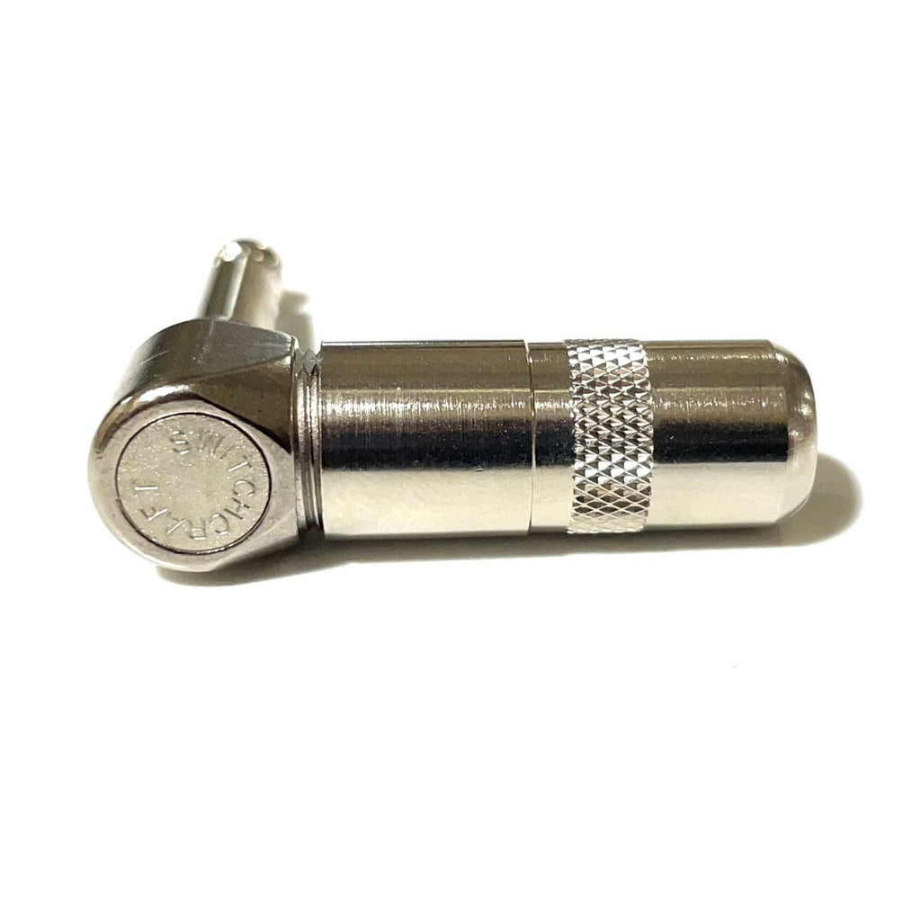 Allparts EP-0289-010 Right Angle Switchcraft® 1/4 Mono Male Cable Mount Plug Connector for Guitar Bass Cable Repair