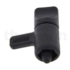 A black plastic automotive part, likely a sensor or connector, with 'PAT. PEND.