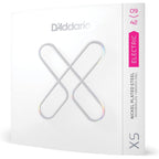 Dáddario guitar string packaging with brand logo and product details on a white background