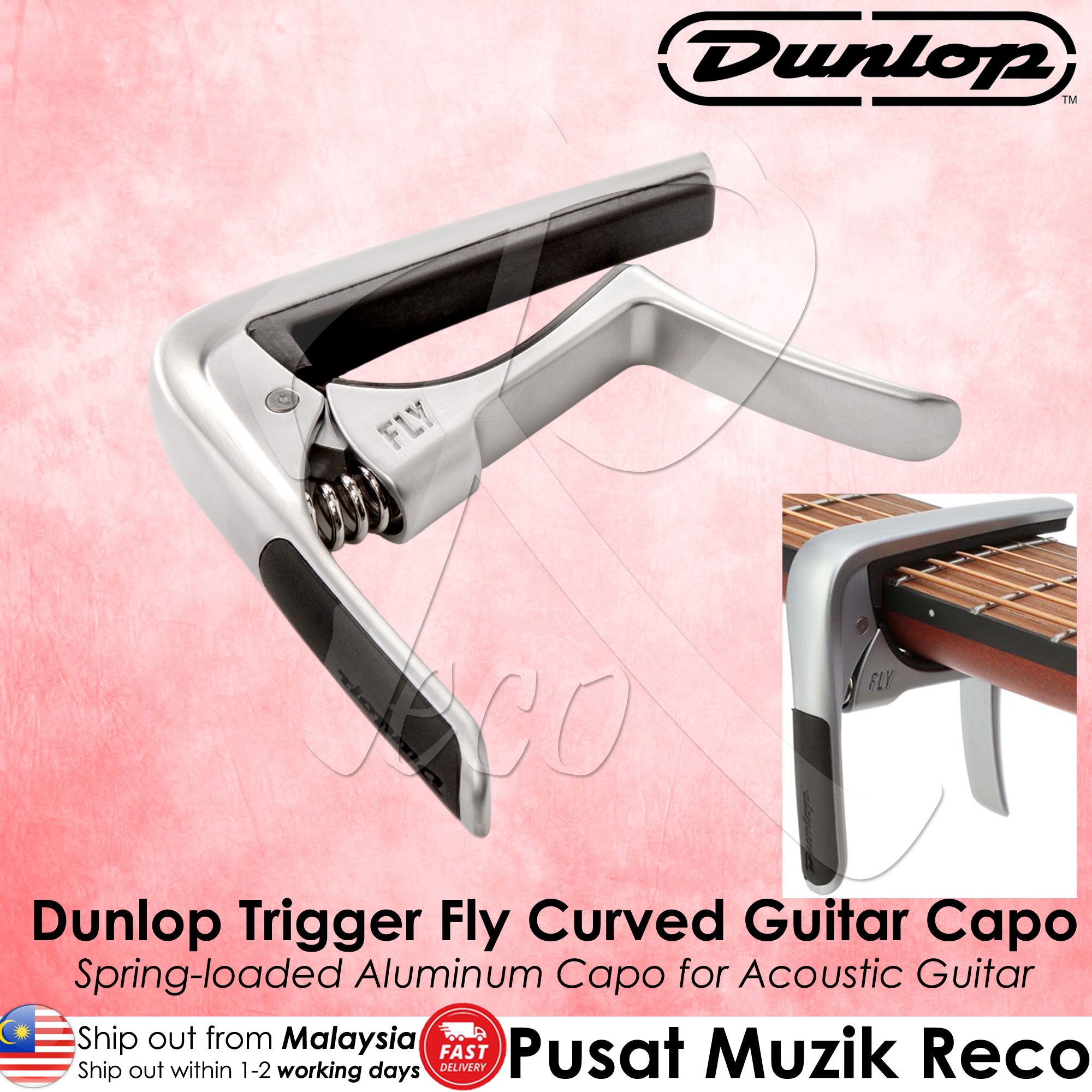 Jim Dunlop 63C Trigger Fly Quick Change Capo Acoustic Electric Guitar Capo