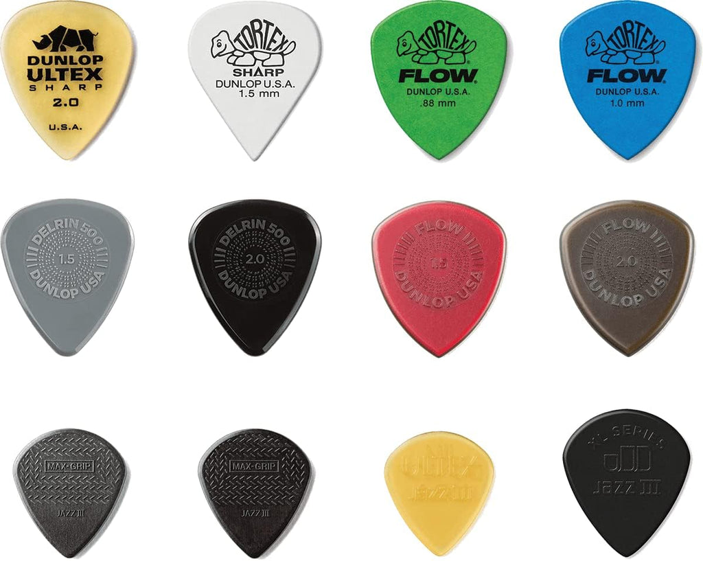 Jim Dunlop PVP118 Shredded Pick Guitar Pick Variety Pack (12pcs)
