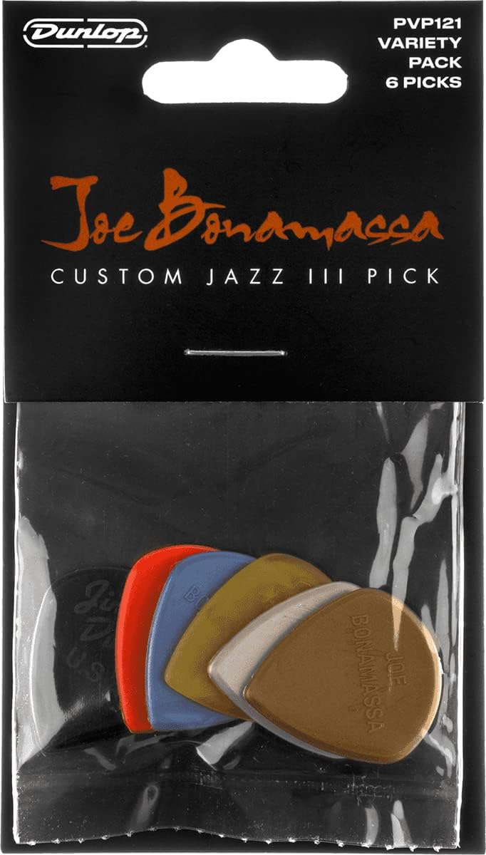 Jim Dunlop PVP121 Joe Bonamassa Signature Pick Jazz III Variety Pack (6pcs) - Reco Music Malaysia