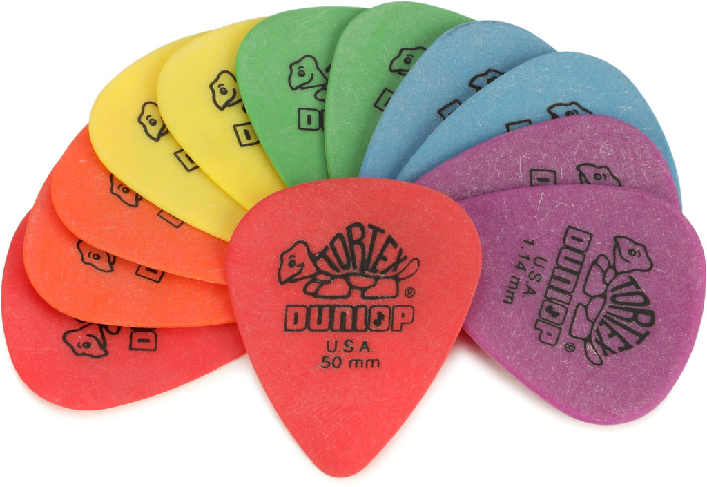 Jim Dunlop PVP418 Tortex Standard Guitar Pick Variety Pack (12pcs) - Reco Music Malaysia