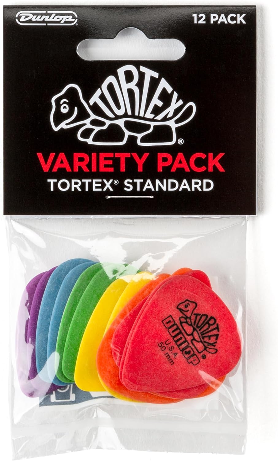 Jim Dunlop PVP418 Tortex Standard Guitar Pick Variety Pack (12pcs) - Reco Music Malaysia