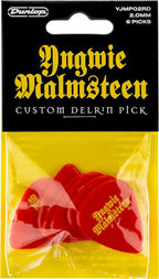 *Jim Dunlop YJMP02RD 2.0mm YNGWIE Malmsteen Picks, Red - Reco Music Malaysia
