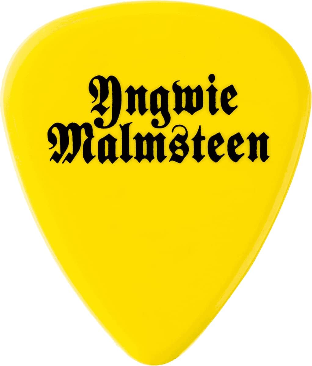 Dunlop YJMP03YL 1.14mm Yellow YNGWIE Malmsteen Custom Delrin YJM Guitar Pick Pack 【6pcs】