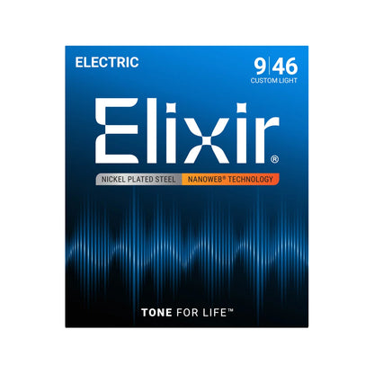 Elixir 12027 Nanoweb Coated Nickel Plated Electric Guitar String 0946