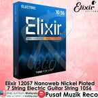 Elixir electric guitar string packaging on a pink background
